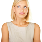 Woman looking questioningly