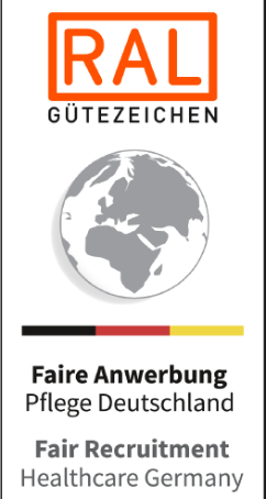Logo RAL Gütesiegel für Faire Anwerbung Pflege Deutschland